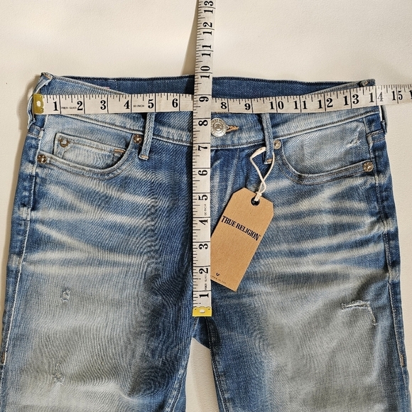True Religion 2015 Jessie Flare Mid Rise Vintage in Sea Glass Clean NWT - Picture 10 of 11